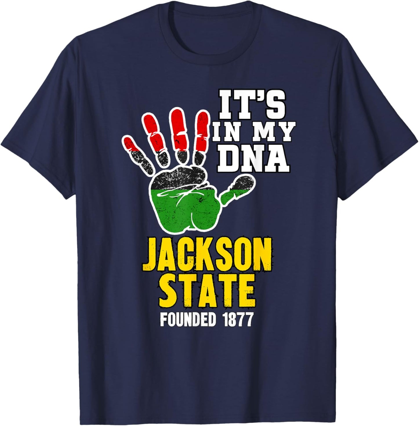 Jackson State, JSU, Souvenir HBC Design T-Shirt - T-Shirt | Navy