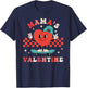 Retro Heart Mama's Valentine Mom for Boys Girls Kids Toddler T-Shirt - T-Shirt | Navy