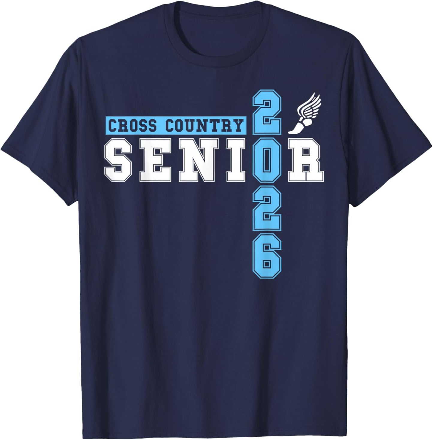 Cross Country Senior Night XC Senior 2026 Graduation 50 T-Shirt - T-Shirt | Navy