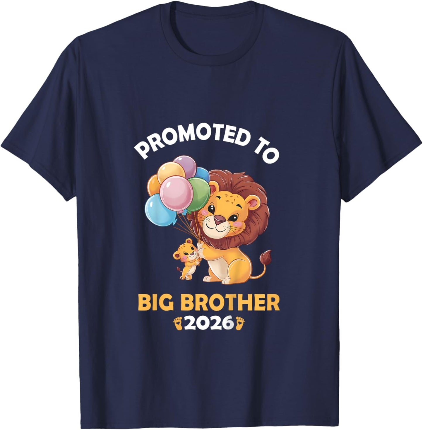 Kids Promoted To Big Brother 2026 Toddler Boys T-Shirt - T-Shirt | Navy