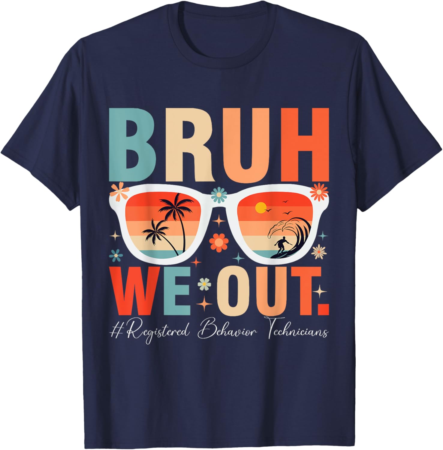 bruh we out RBT T-Shirt - T-Shirt | Navy