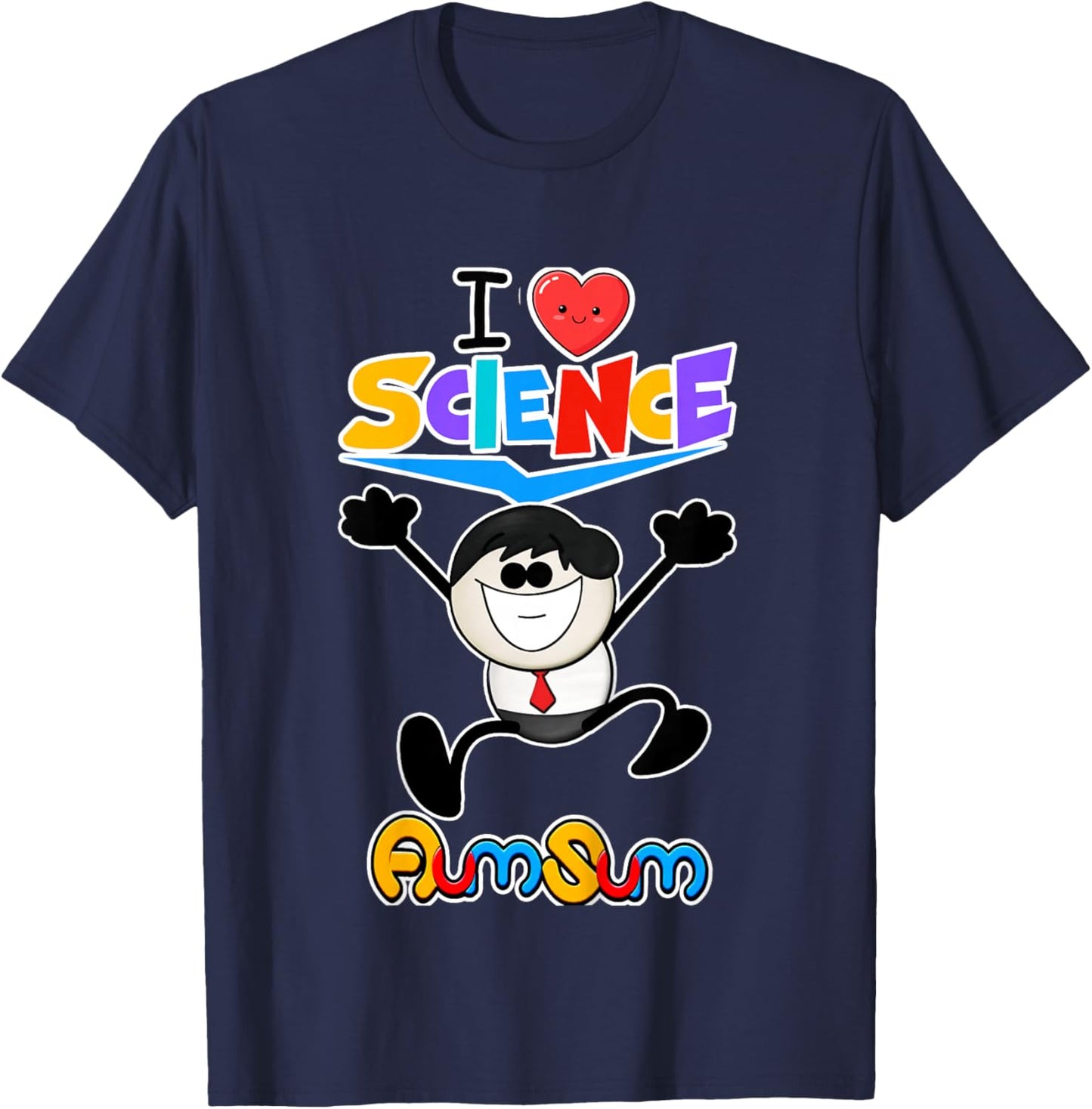 Kids AumSum: I Love Science T-Shirt - T-Shirt | Navy