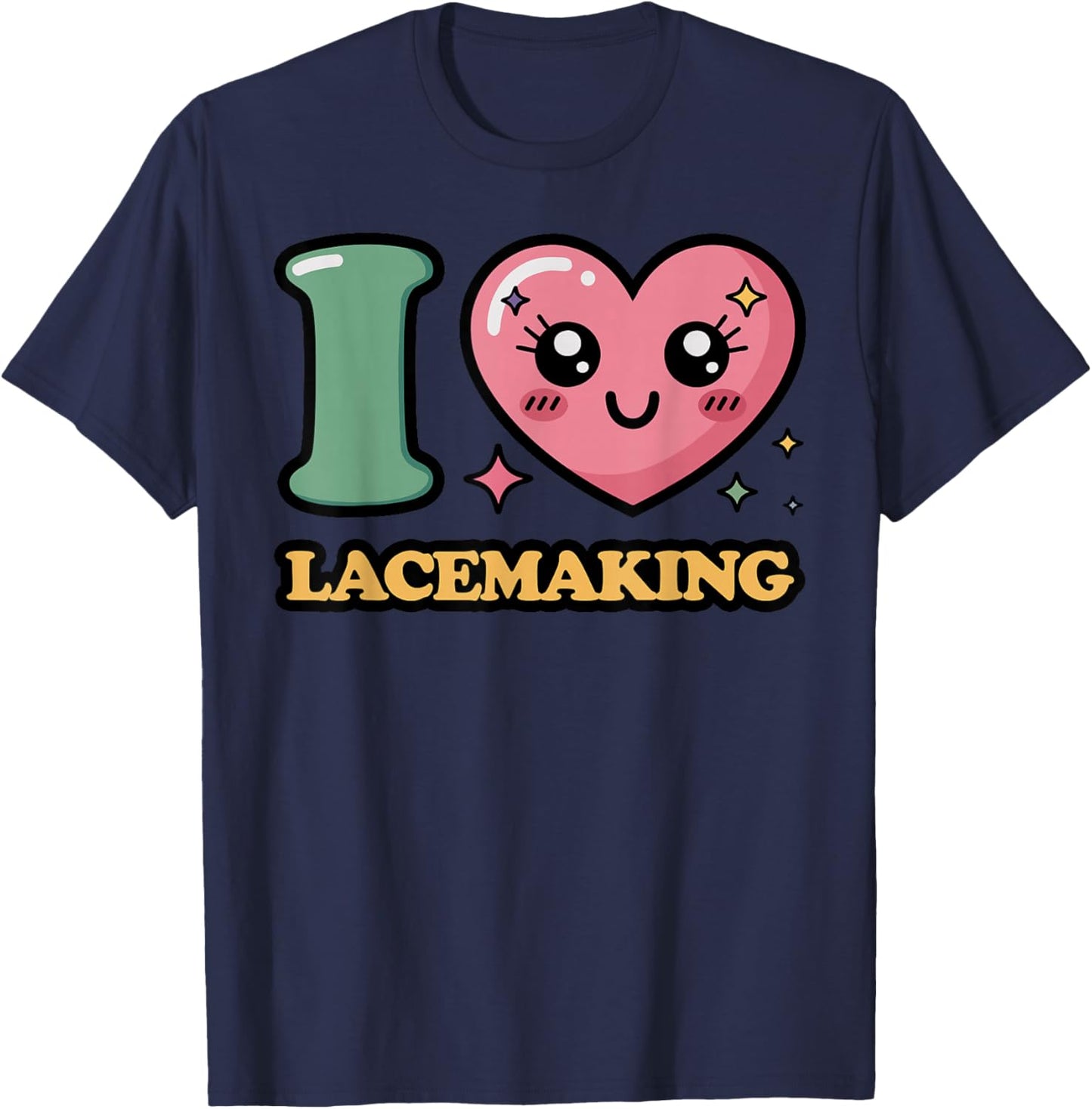Ich Liebe Klöppeln T-Shirt - T-Shirt | Navy