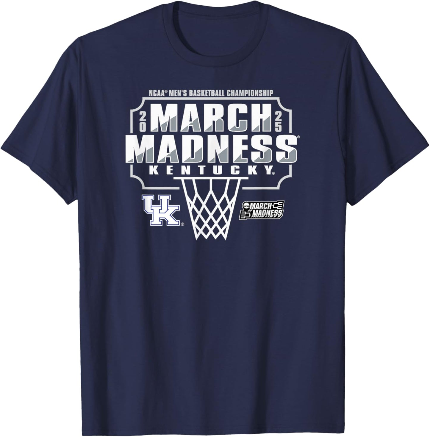 Kentucky Wildcats March Madness 2025 Men's Basketball T-Shirt - T-Shirt | Navy
