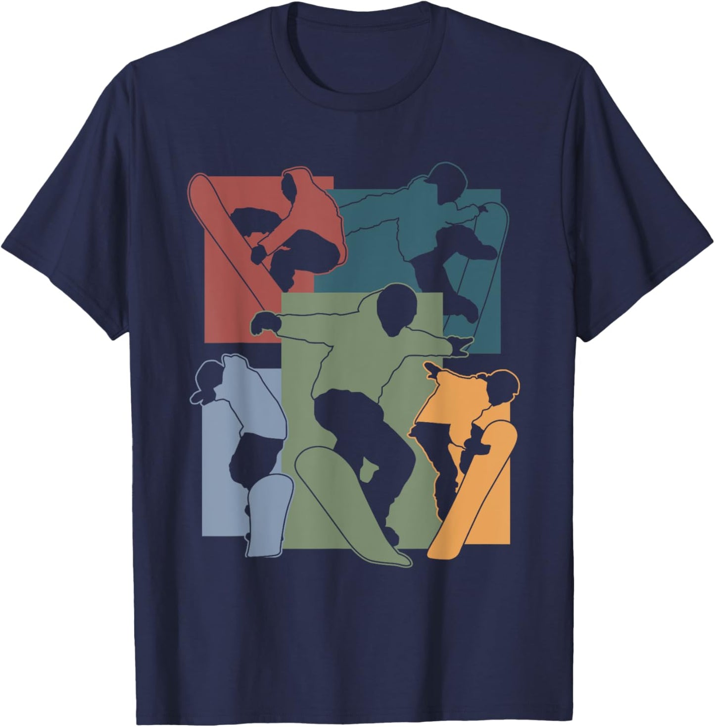 Funny Snowboarding Lover Snowboarder Winter Sports Snowboard T-Shirt - T-Shirt | Navy