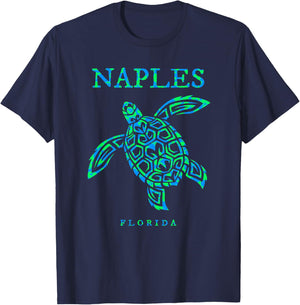 Naples Florida Sea Turtle Boys Girls Toddler T-Shirt - T-Shirt | Navy