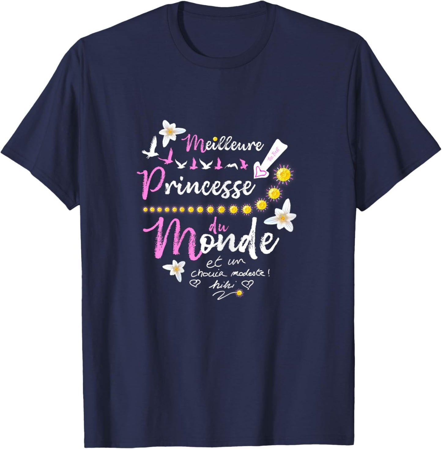 Gift Princess Birthday Girl T-Shirt - T-Shirt | Navy