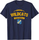 Sulphur Springs Wildcats Logo Football Distressed HS T-Shirt - T-Shirt | Navy