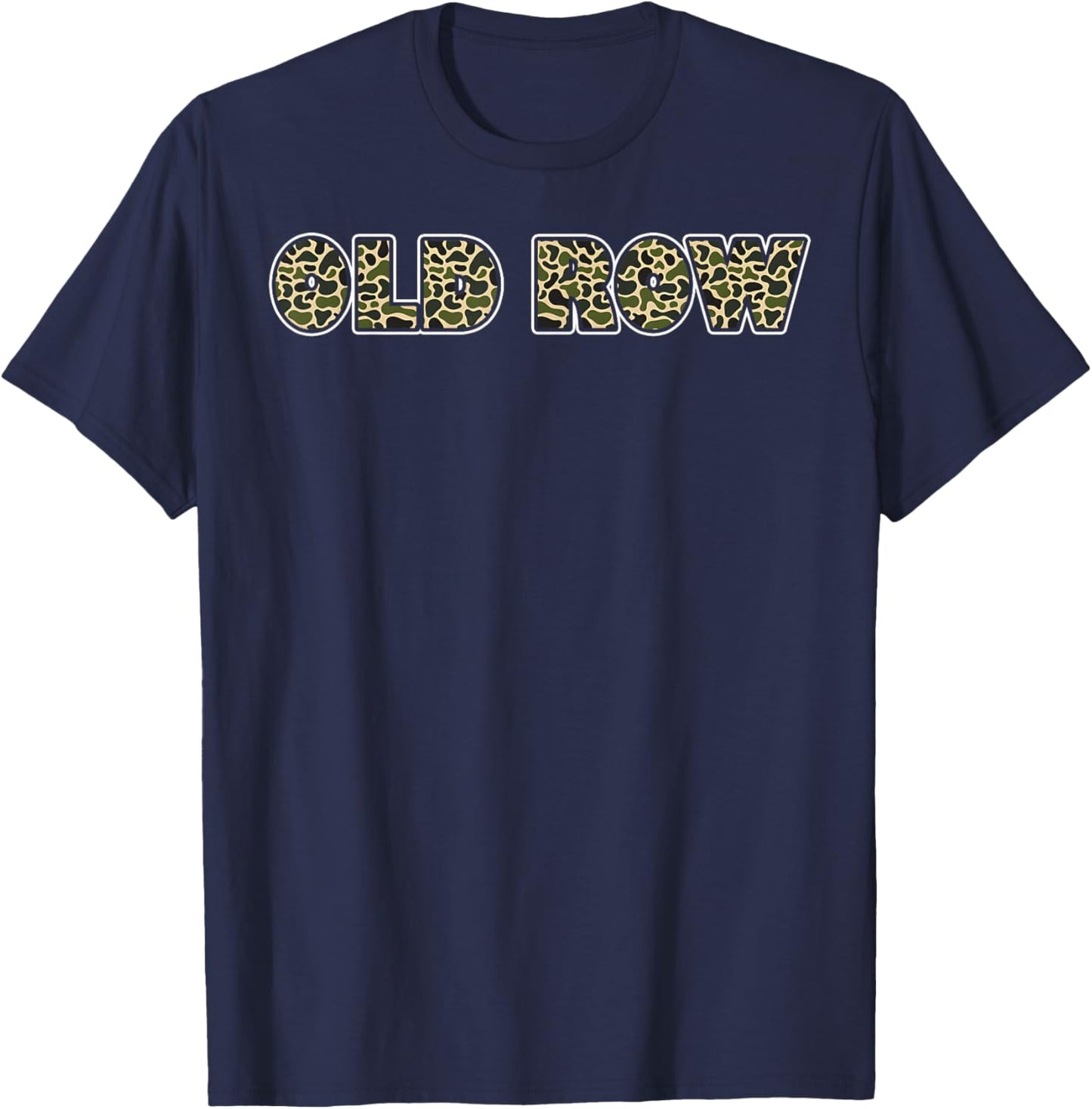 Retro Old Camo Row Vintage Old Row Camo Camouflage Men Women T-Shirt - T-Shirt | Navy
