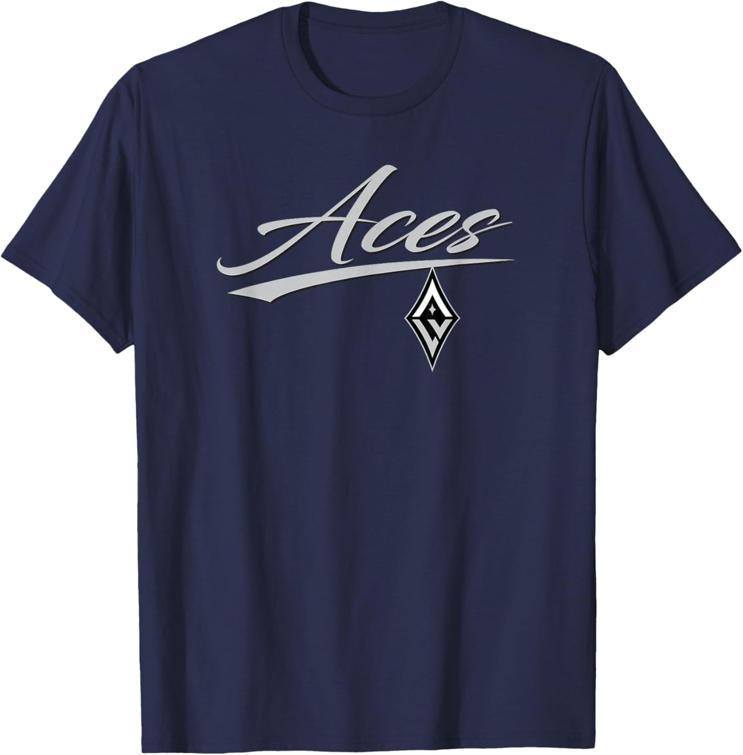 Las Vegas Aces WNBA Team , Black, Small, Classic Fit, , Short Sleeve, -Adults T-Shirt - T-Shirt | Navy