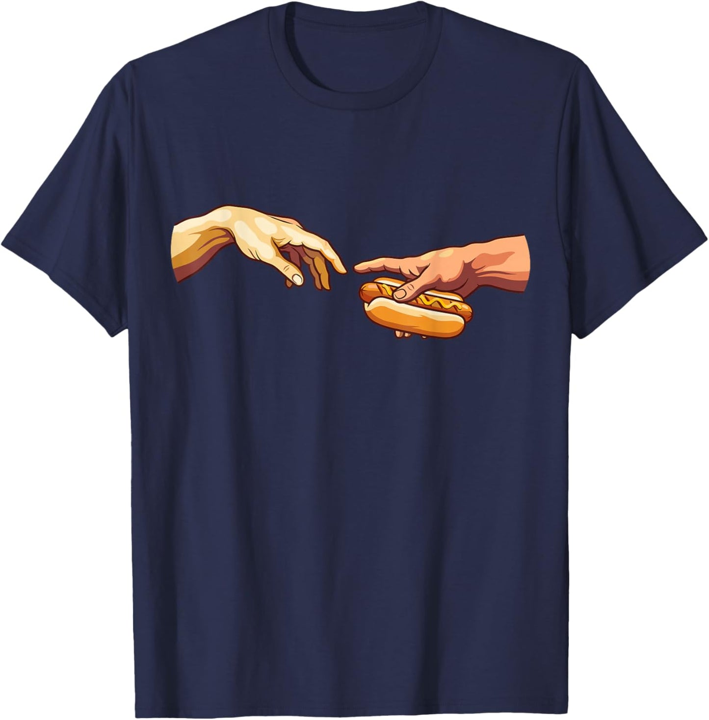 Hot Dog The Creation Funny T-Shirt - T-Shirt | Navy