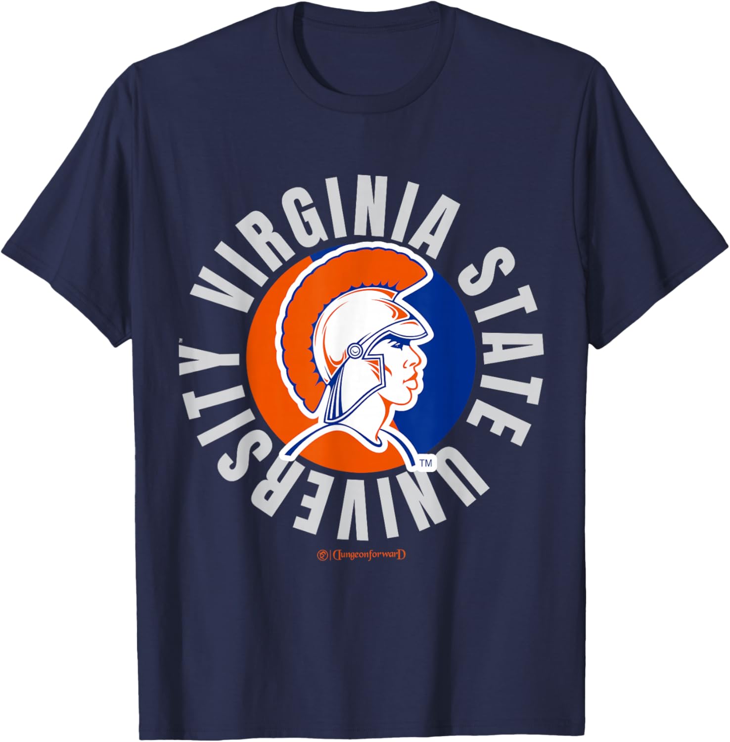 The Yard Essentials - Virginia State University - VSU Circle T-Shirt - T-Shirt | Navy