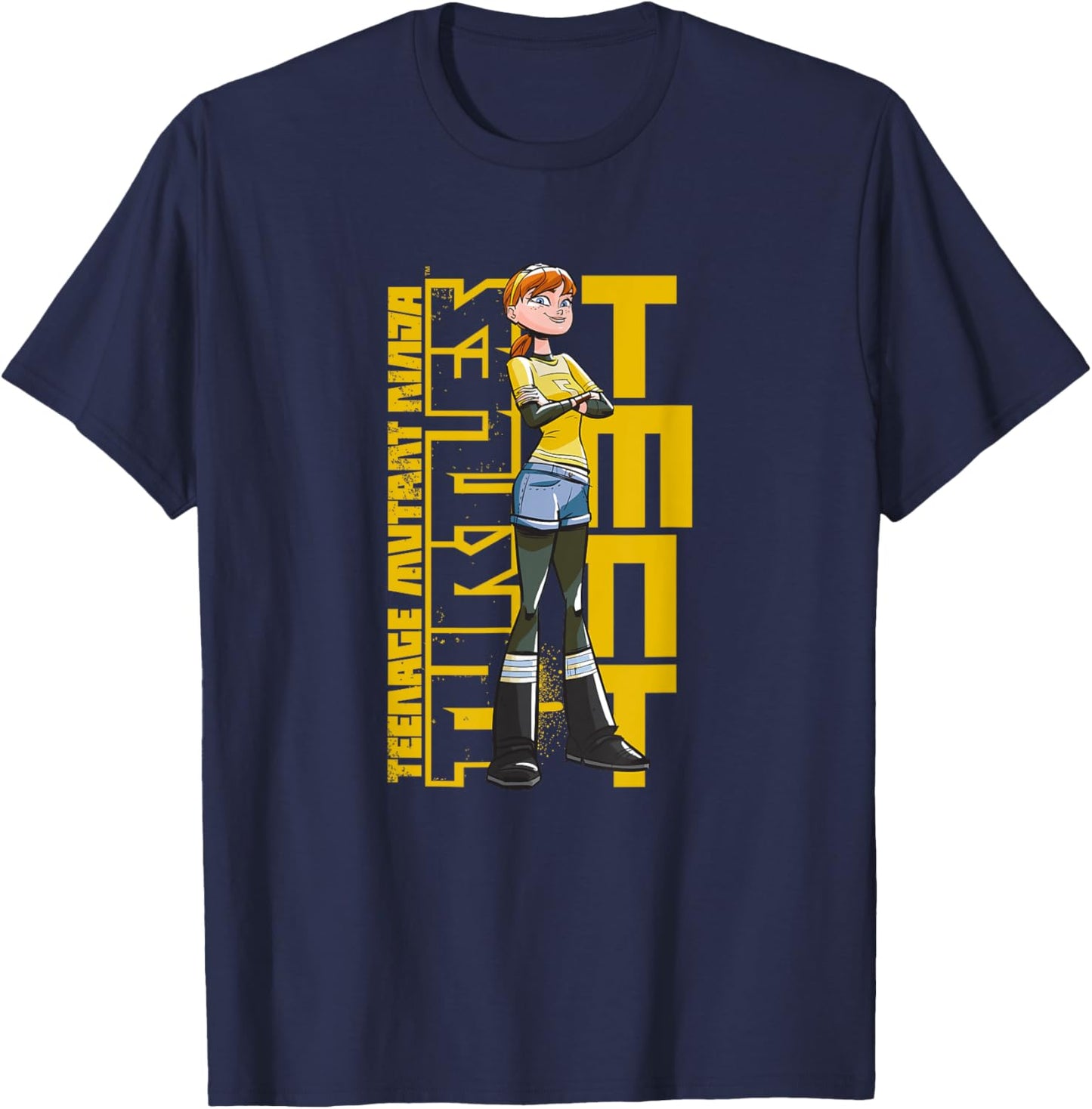 Mademark x Teenage Mutant Ninja Turtles - Teenage Mutant Ninja Turtles - Original TMNT April O'Neil T-Shirt - T-Shirt | Navy