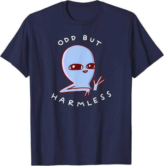 Threadless Nathan W. Pyle Odd But Harmless Graphic T-Shirt - T-Shirt | Navy