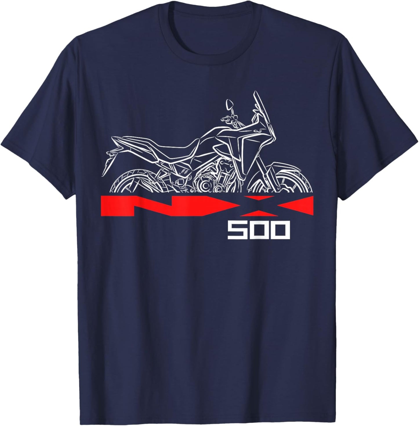 NX500 for ADV Riders, Motorcycle T-Shirt - T-Shirt | Navy