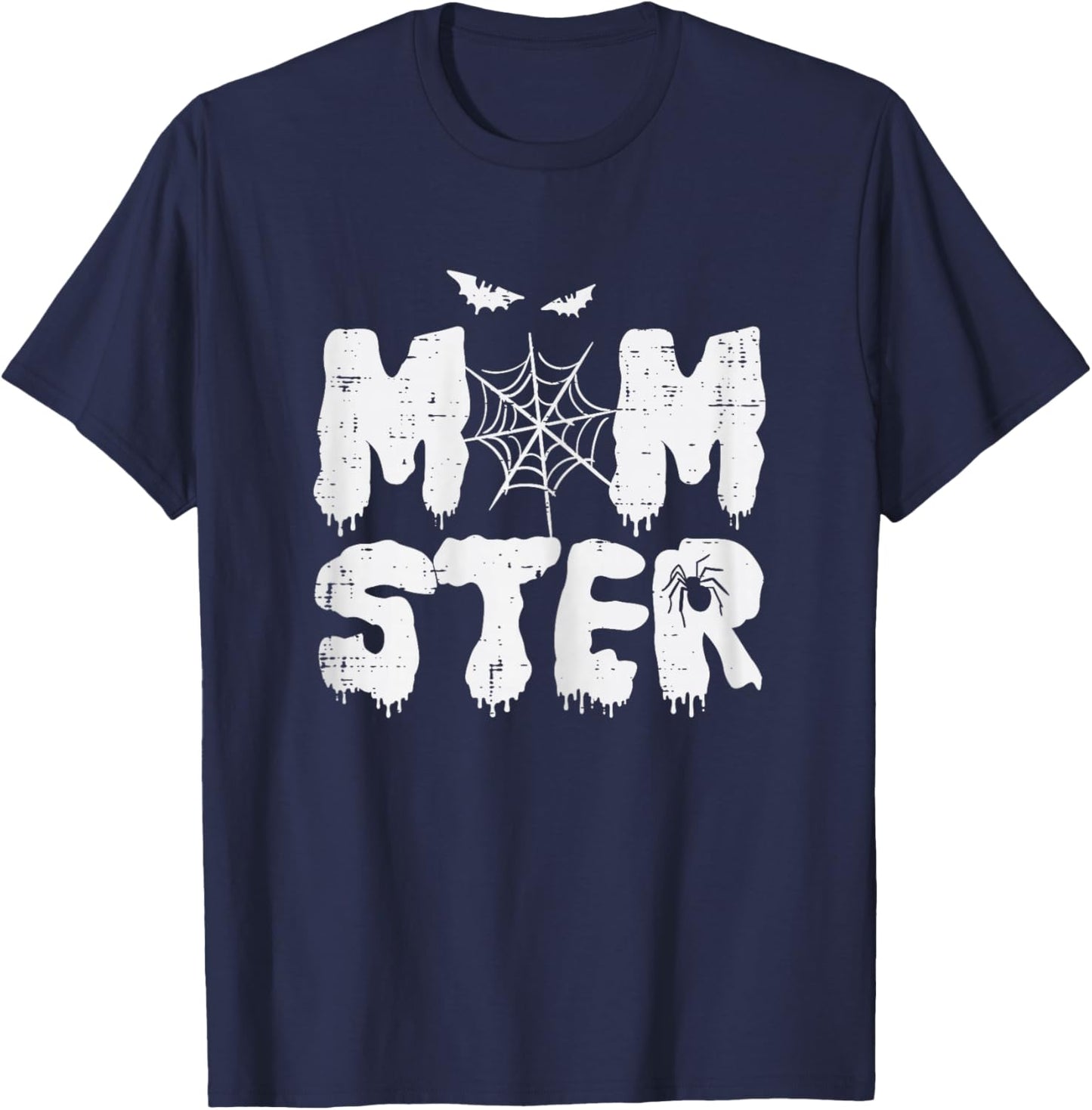 Halloween Mom Monster Momster Fun Mama Costume Family Women T-Shirt - T-Shirt | Navy
