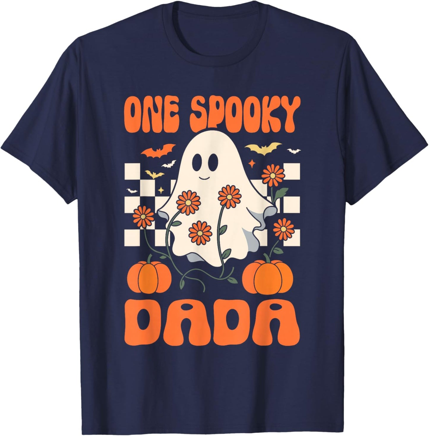 One Spooky Dada Matching Family Halloween Costumes T-Shirt - T-Shirt | Navy