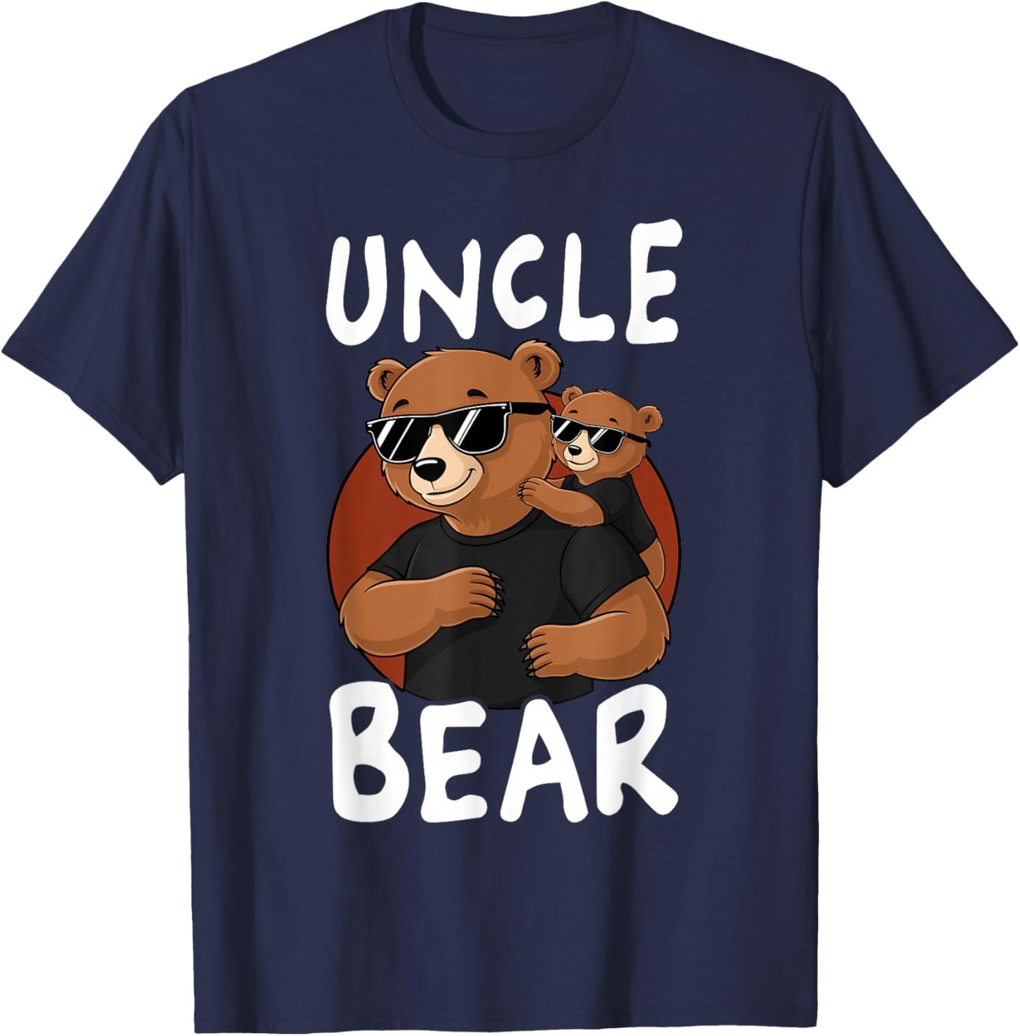Cool Uncle Bear Family Bears T-Shirt - T-Shirt | Navy