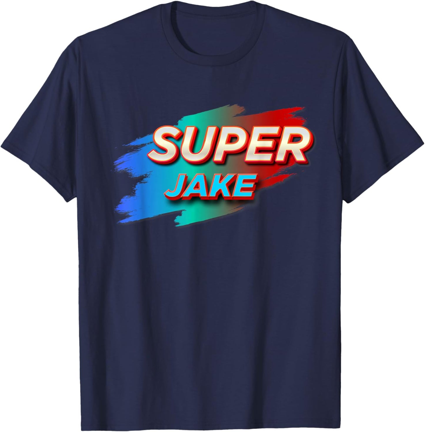 Super Jake Funny Name Jakes T-Shirt - T-Shirt | Navy