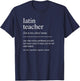 Funny Latin Teacher Definition Retirement Appreciation T-Shirt - T-Shirt | Navy