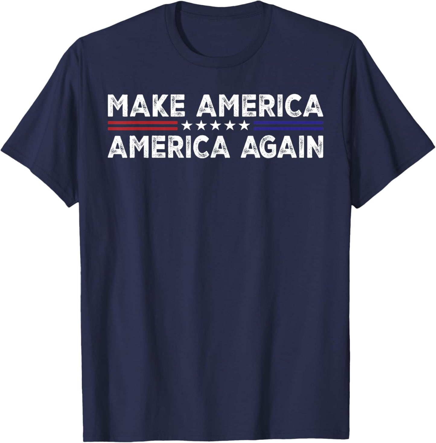 Make America - America Again T-Shirt - T-Shirt | Navy