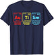 Autism Awareness Women Men Kids mom Elements Periodic Table T-Shirt - T-Shirt | Navy