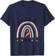 Schulkind 2026 Rainbow School Cone, First Day at School Girls' T-Shirt - T-Shirt | Navy