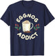 Eggnog Addict Xmas Merry Christmas T-Shirt - T-Shirt | Navy