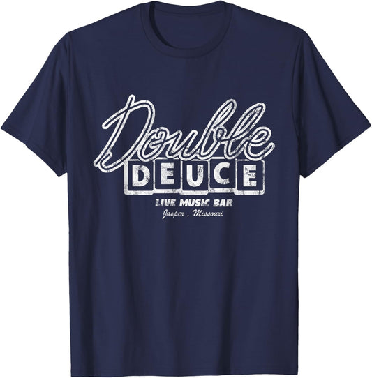Double Live Deuce Music Vintage House T-Shirt - T-Shirt | Navy