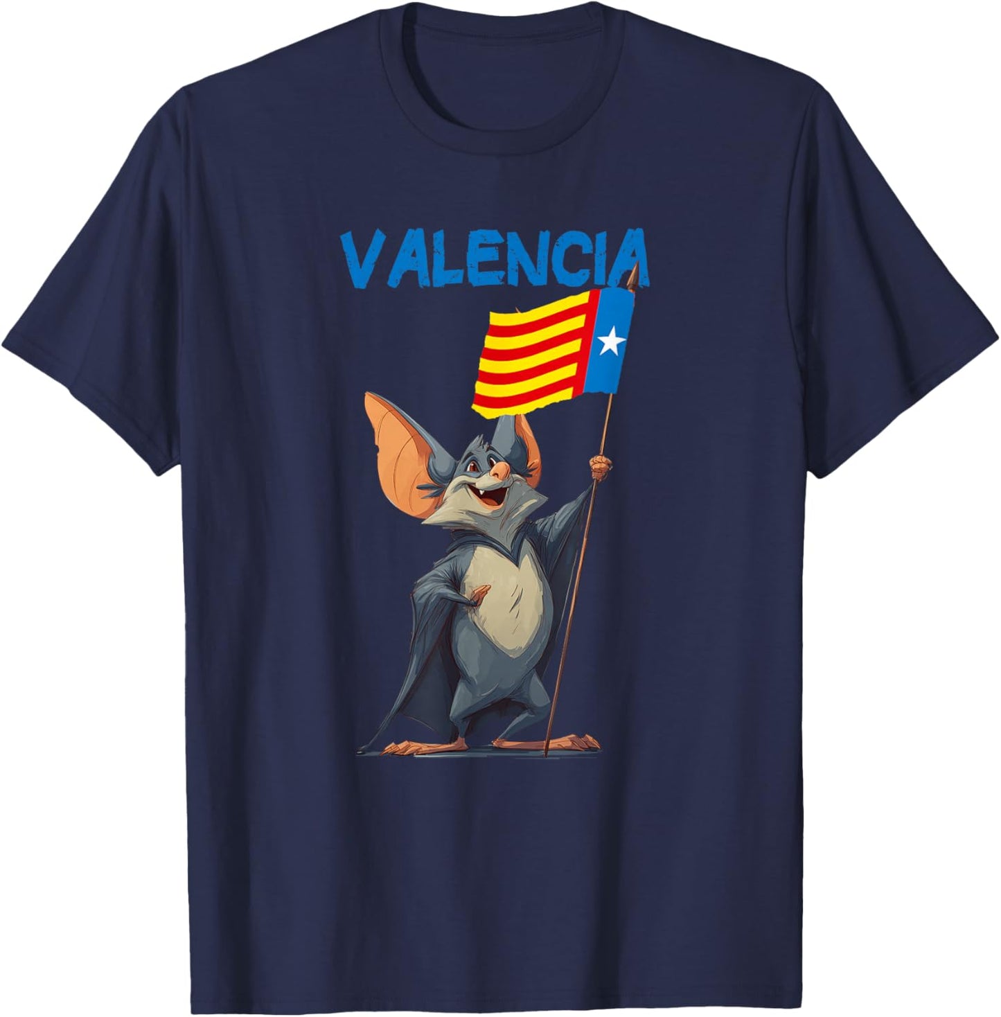Costume de Chauve-Souris Valencia Cool pour Adultes et Enfants T-Shirt - T-Shirt | Navy