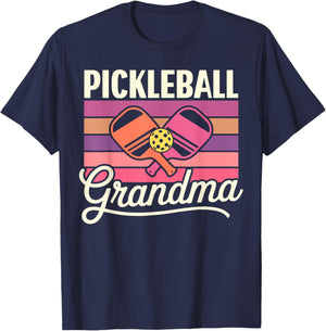 Proud Pickleball Grandma Grandmother T-Shirt - T-Shirt | Navy