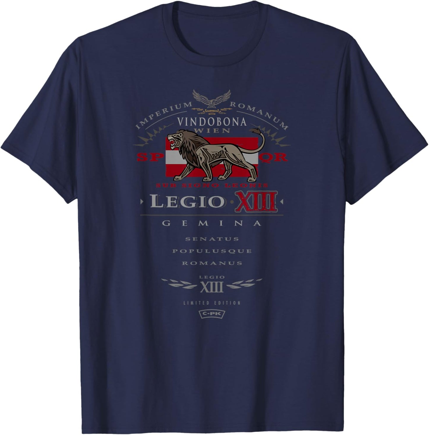 Austria - Vienna - The 13th Legion of Rome: Eagle and Lion T-Shirt - T-Shirt | Navy