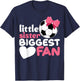 Cute Little Sister Soccer Little Sister Biggest Fan Soccer T-Shirt - T-Shirt | Navy