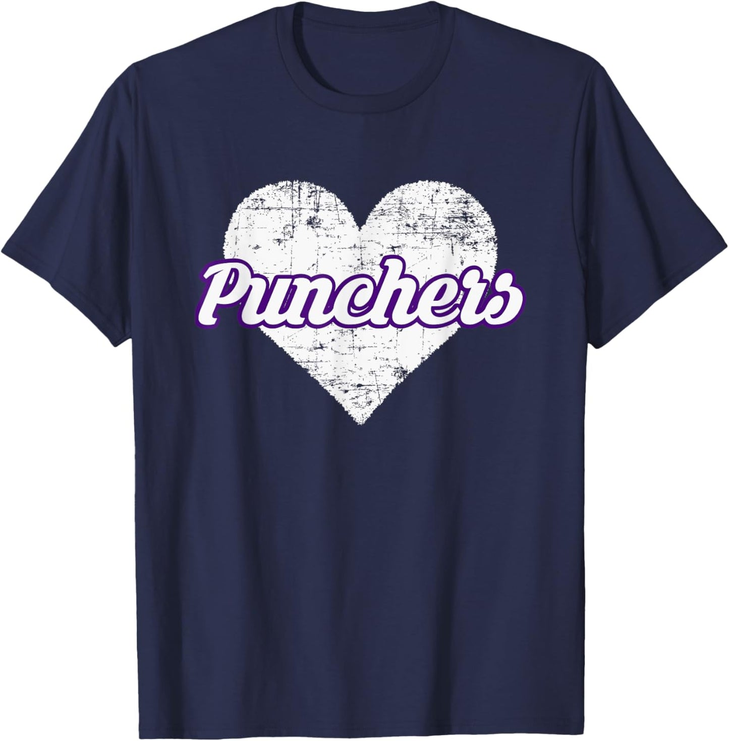 Mason Punchers Over Heart T-Shirt - T-Shirt | Navy