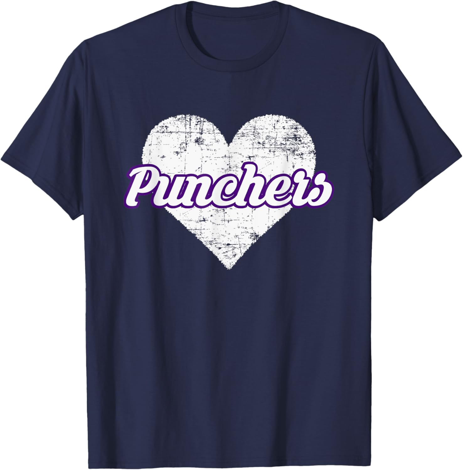 Mason Punchers Over Heart T-Shirt - T-Shirt | Navy