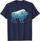 Bison Lover Buffalo Forest Men Women T-Shirt - T-Shirt | Navy