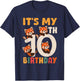 Red Panda 10 Year Old 10th Birthday T-Shirt - T-Shirt | Navy