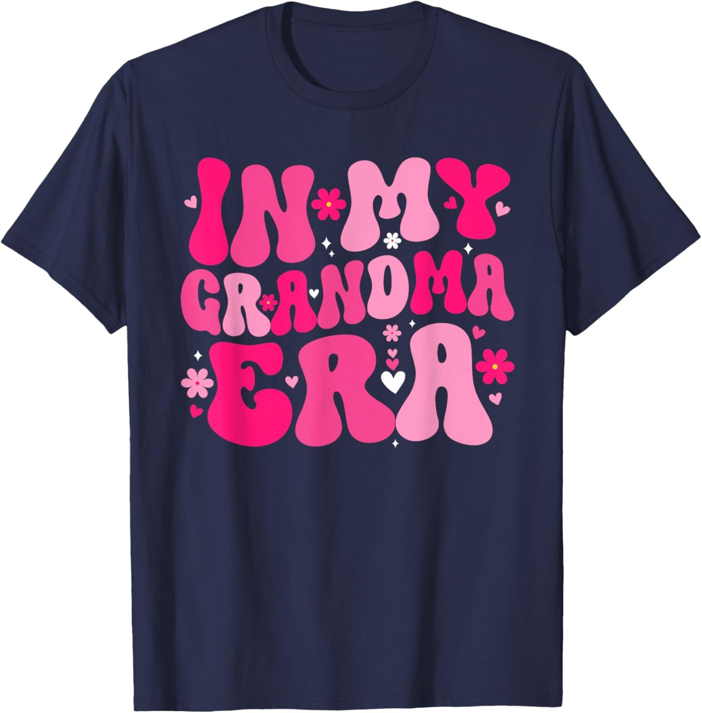 In My Grandma Era Mother's Day Expecting Baby Announcement T-Shirt - T-Shirt | Navy