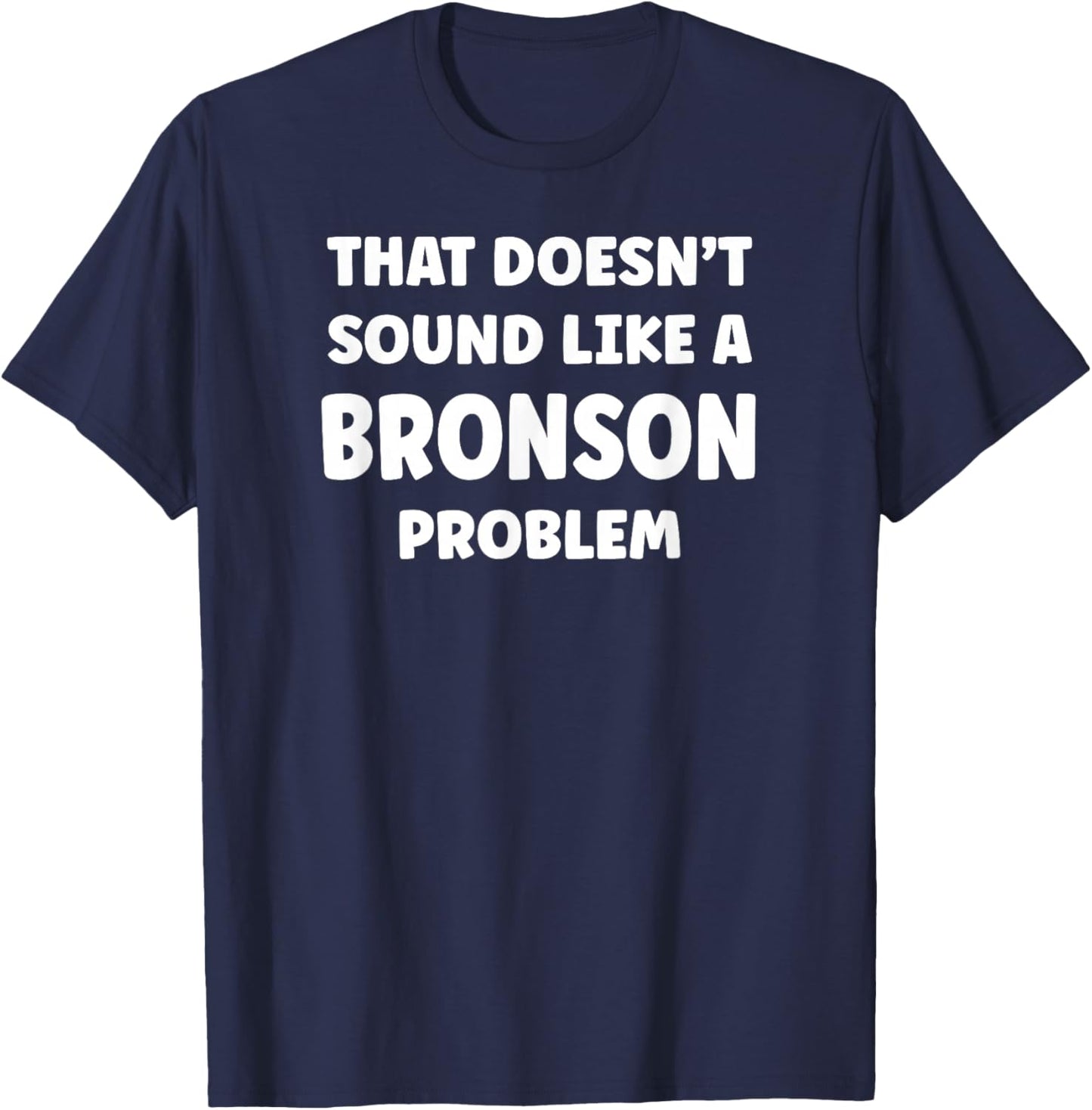 BRONSON Personalized Custom Boys BRONSON Name T-Shirt - T-Shirt | Navy