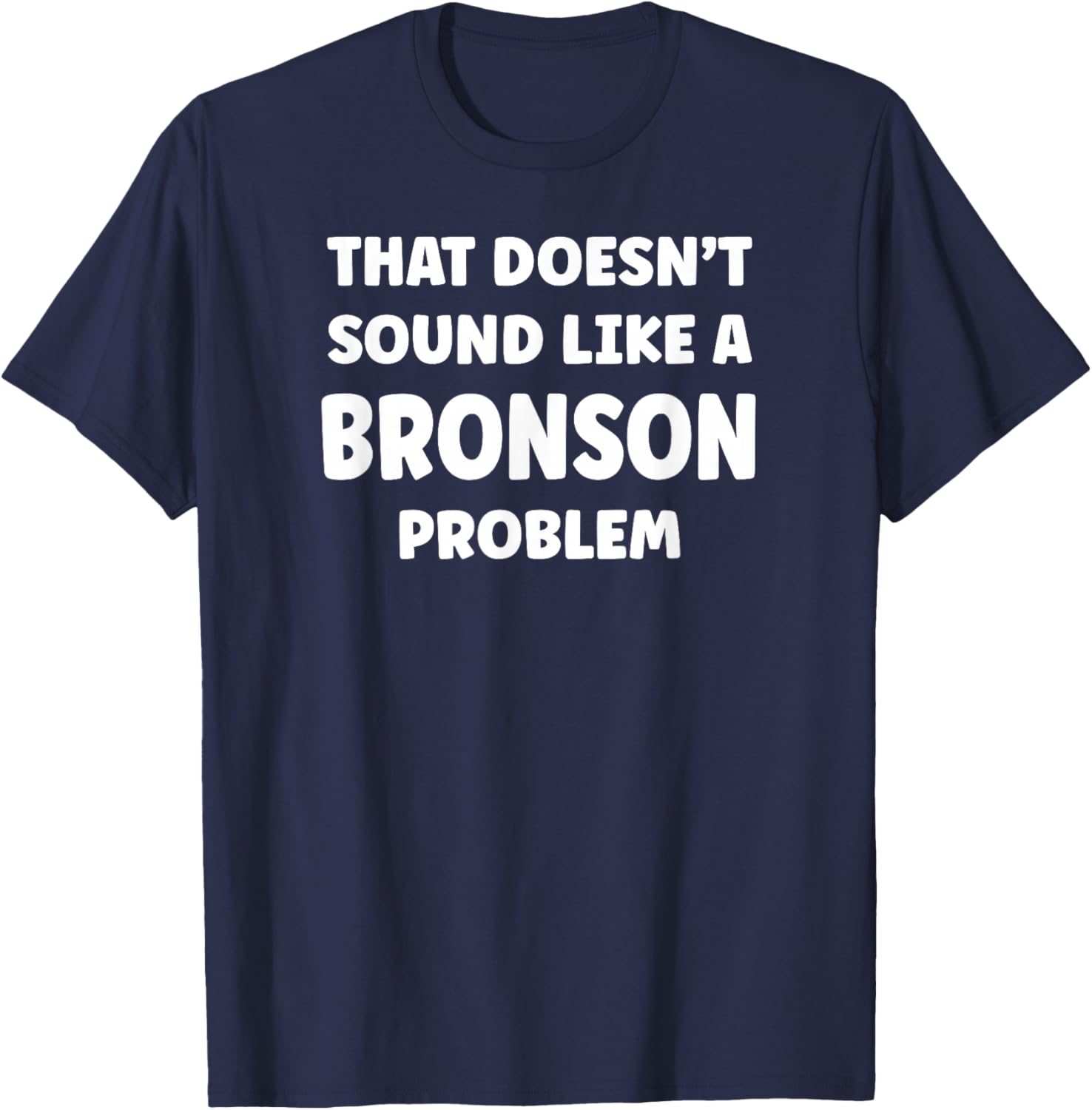 BRONSON Personalized Custom Boys BRONSON Name T-Shirt - T-Shirt | Navy