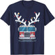 Christmas Firetruck Firefighter Xmas -Adult , Black, Small, Short Sleeve T-Shirt - T-Shirt | Navy
