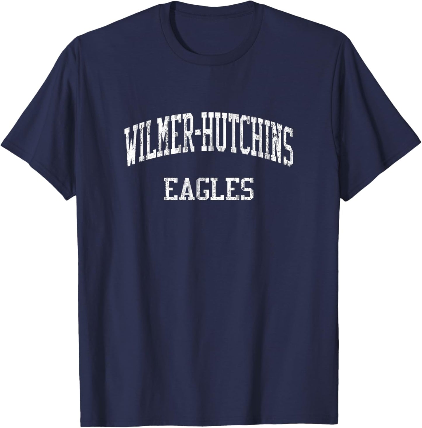 Wilmer-Hutchins High School HS Dallas TX Vintage Sports T-Shirt - T-Shirt | Navy