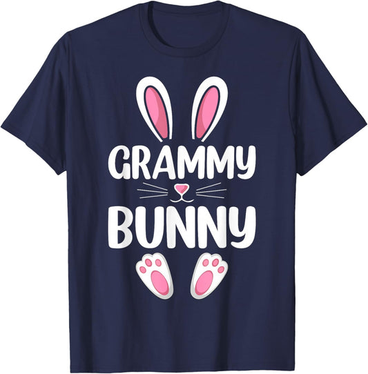 Grammy Bunny Matching Family Grammy Easter Day T-Shirt - T-Shirt | Navy