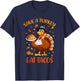 Save A Turkey Eat Tacos Funny Thanksgiving Men Women Kids T-Shirt - T-Shirt | Navy