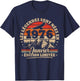 Vintage 50th Birthday Gift Born in January 1976 T-Shirt - T-Shirt | Navy