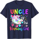 Uncle of the Birthday Girl Skater Roller Skate Family Party T-Shirt - T-Shirt | Navy