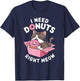 Cute Donut Cat Need Donuts Right Meow Women Kids T-Shirt - T-Shirt | Navy