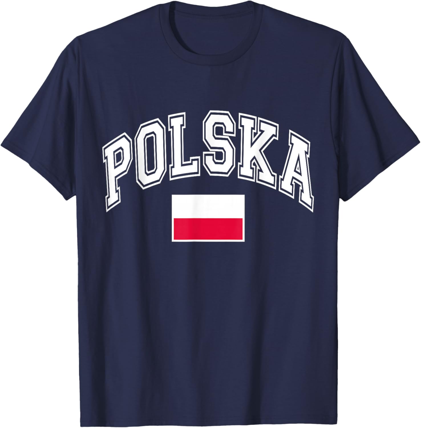 Polska Poland Polish Flag T-Shirt - T-Shirt | Navy