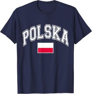 Polska Poland Polish Flag T-Shirt - T-Shirt | Navy