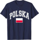 Polska Poland Polish Flag T-Shirt - T-Shirt | Navy